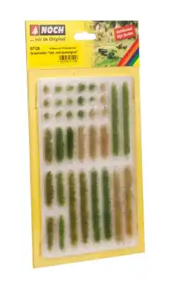 Scelto Dai Clienti NOCH 07125 - Cespugli ciuffi d‘erba verde chiaro e verde scuro confezione 36 pz.