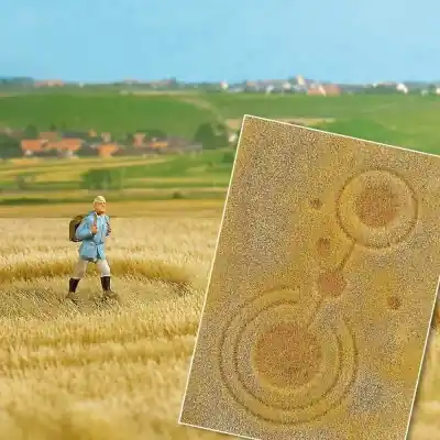 A Buon Prezzo BUSCH 1311 - Tappeto erboso con cerchi nel grano scala H0,N,TT