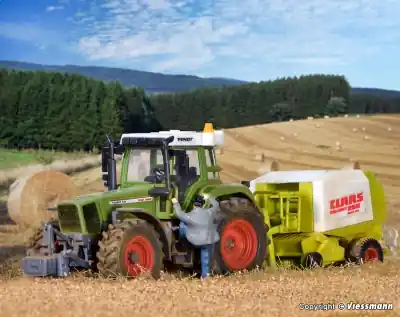 KIBRI 12233 - Trattore FENDT con accessori in kit di montaggio Scala H0 1 87 Esclusivo