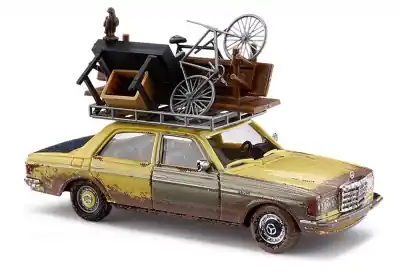 Vendita Finale BUSCH 46858 - Mercedes W123 Limousine con carico sul portabagagli Scala H0 1 87