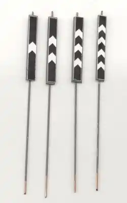 Quantità Limitata FERRMODEL 446 - Tavole distanziometriche orientamento FS 4pz. scala H0 1 87 tipo 5