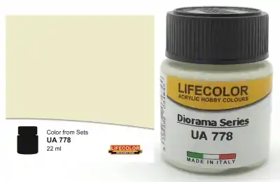 Nuova Collezione Lifecolor UA778 - Bianco Avorio FS. Colore acrilico 22ml.