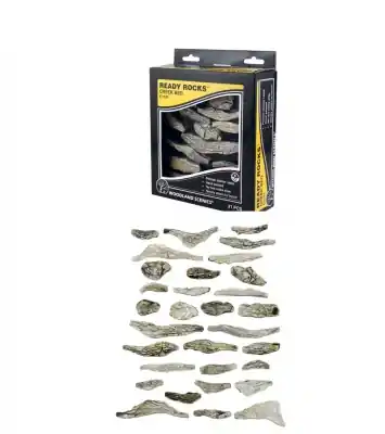 Compra Oggi Stesso WOODLAND SCENICS C1141 - Rocce di torrente pronte - Creek Bed Ready Rocks