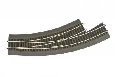 ROCO 42572 - Deviatoio curvo sinistro BWl3/4 con massicciata morbida. Scala H0 1 87 Economico