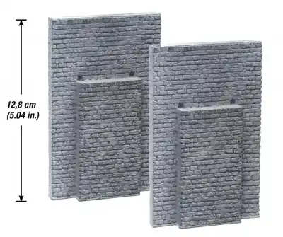 NOCH 67034 - Set 2 piloni per ponti e viadotti 12,8X8cm scala H0 1 87 Prezzo Ridotto