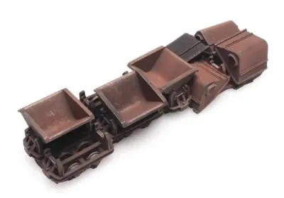 Ultimissimo Modello ARTITEC 487.801.60 - Carico di rottami ferrosi per carri merci. Scala H0 1 87