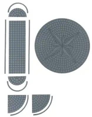 Reso Gratuito FALLER 180277 - Rotatoria con spartitraffico. Scala H0 1 87