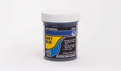 WOODLAND SCENICS CW4531 - Water Undercoat™ - Navy Blue, colore acrilico per verniciare fondali d‘acqua. 118ml Prezzo Scontato