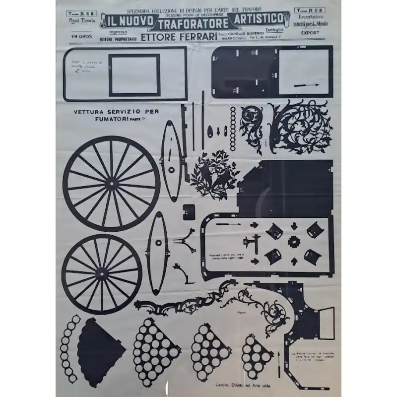 TRAFORO SU CARTA N°58 ETTORE FERRARI Offerta Del Giorno