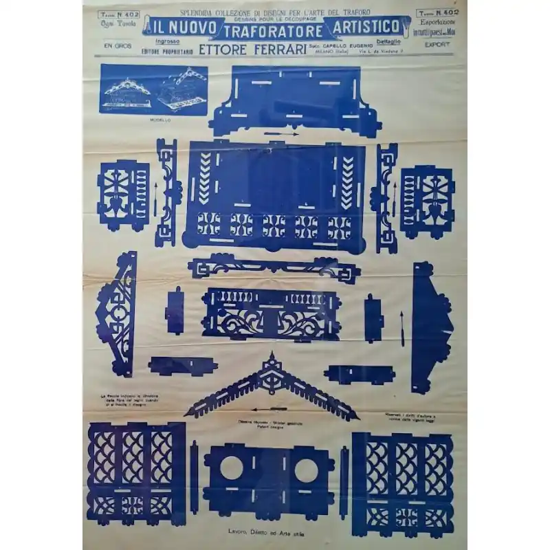 Occasione TRAFORO SU CARTA N°402 ETTORE FERRARI