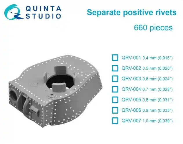 Ultime Pezzi Separate positive rivets
