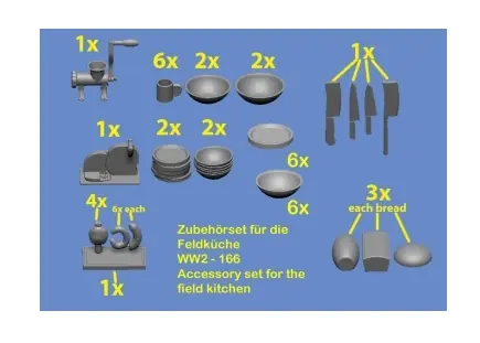 Accessory set for the field kitchen Miglior Prezzo