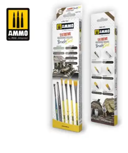 Promozione Esclusiva Set di 6 pennelli Extreme Weathering Diorama