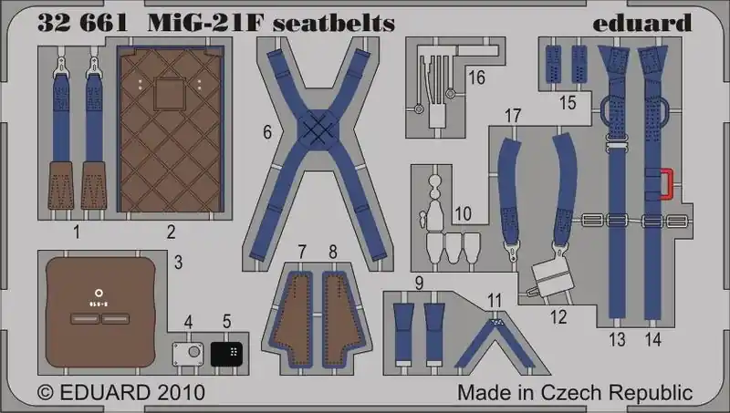 Sconto MIG-21F KM1 SEATBELTS (TRUMP)