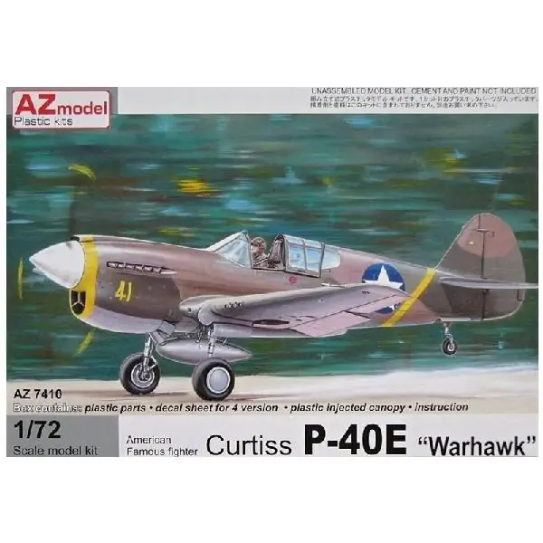 Ultimissimo Modello AZ MODEL AZ7410 P-40E WARHAWK
