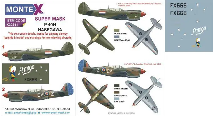 Bestseller P-40N KITTYHAWK