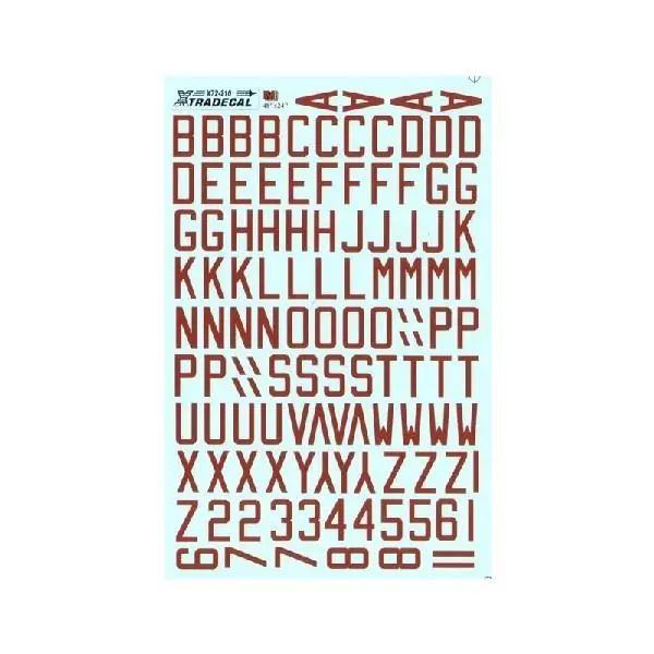 Saldi RAF WWII DULL RED BOMBER CODE LETTERS