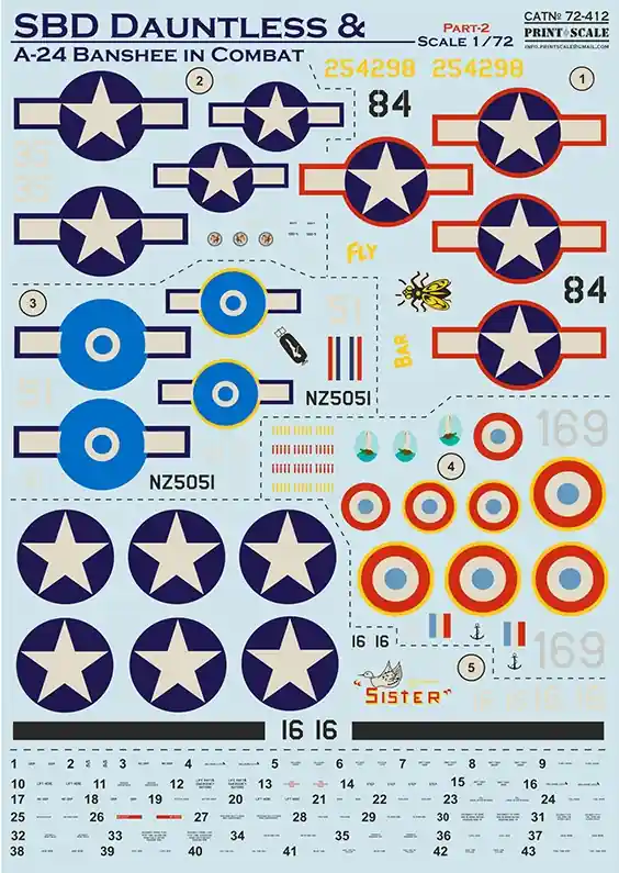 SBD Dauntless & A-24 Banshee Ultime Pezzi