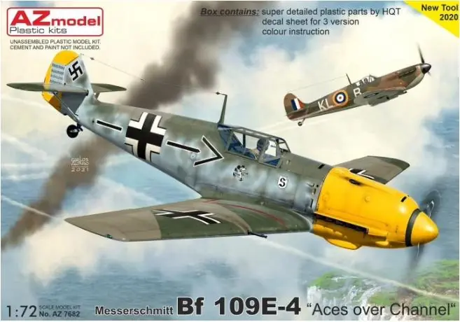 Professionale AZ MODEL AZ7682 Messerschmitt Me-109E-4