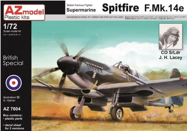 Economico AZ MODEL AZ7604 Supermarine Spitfire F.Mk.14e