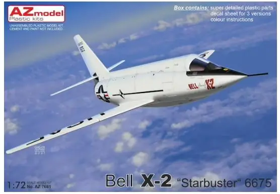 AZ MODEL AZ7681 Bell X-2 "Starbuster" 6675 Vendita Finale
