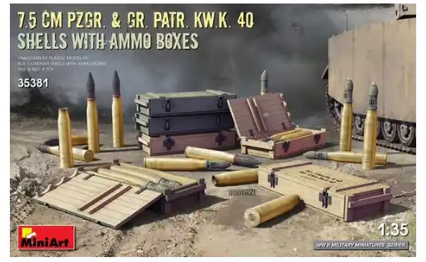 Sconto 7.5cm PzGr. & Gr. KwK 40 Shells