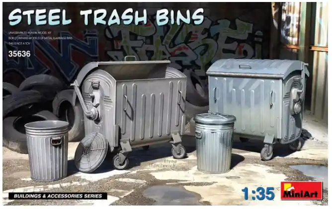 Steel Trash Bins Subito Disponibile