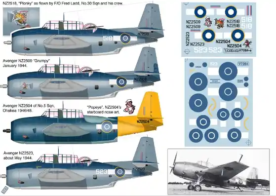 RNZAF Grumman TBF Avengers Professionale