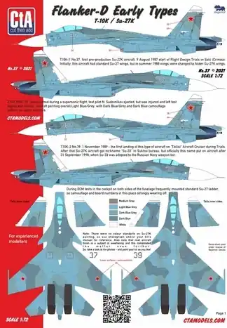 Sukhoi T-10K / Su-27K "Flanker-D" Soddisfatti O Rimborsati