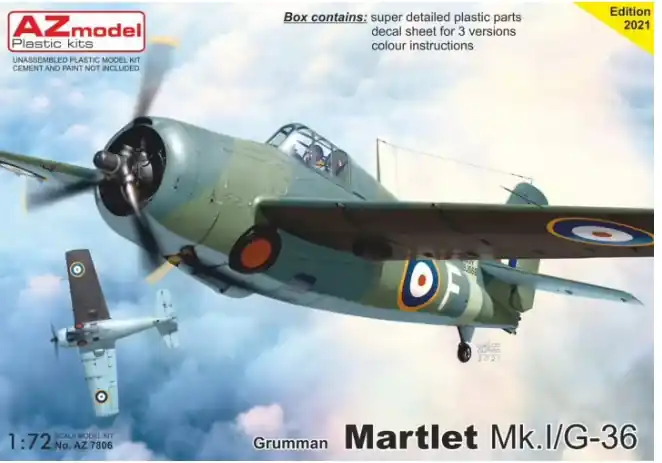 AZ MODEL AZ7806 Grumman Martlet Mk.I/G-36 Nuova Collezione