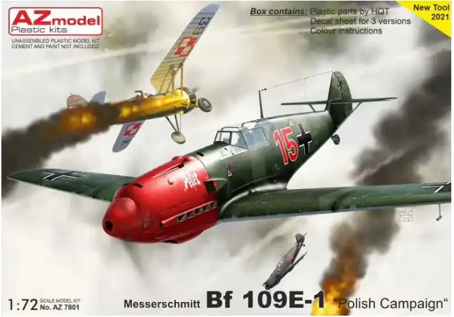 AZ MODEL AZ7801 Messerschmitt Me-109E-1 Promozione Esclusiva