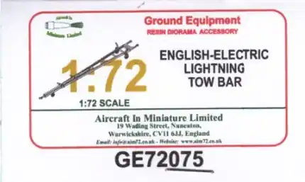 Solo Oggi Ground Equipment English Electric Lightning Tow Bar